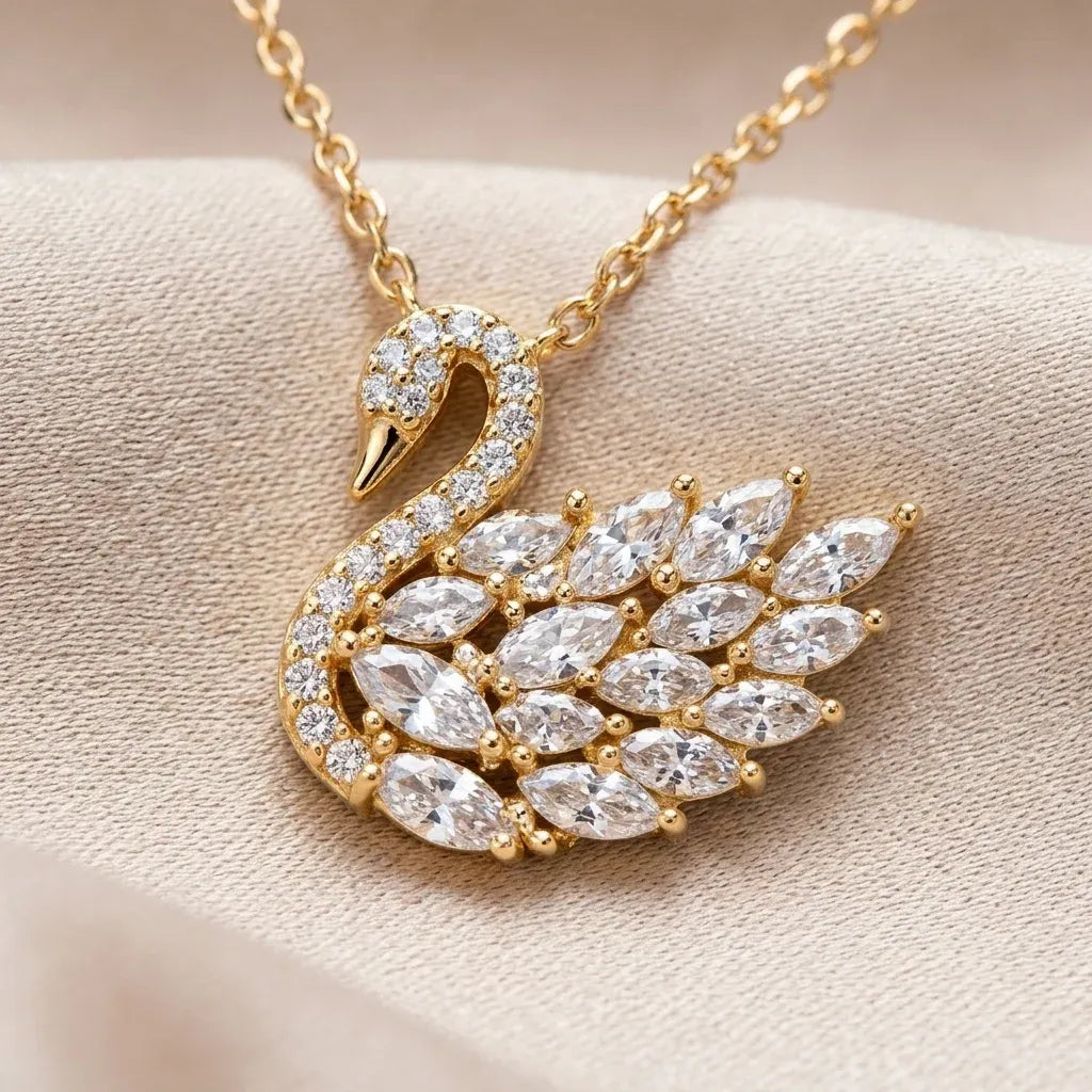 Luminous Swan Pendant
