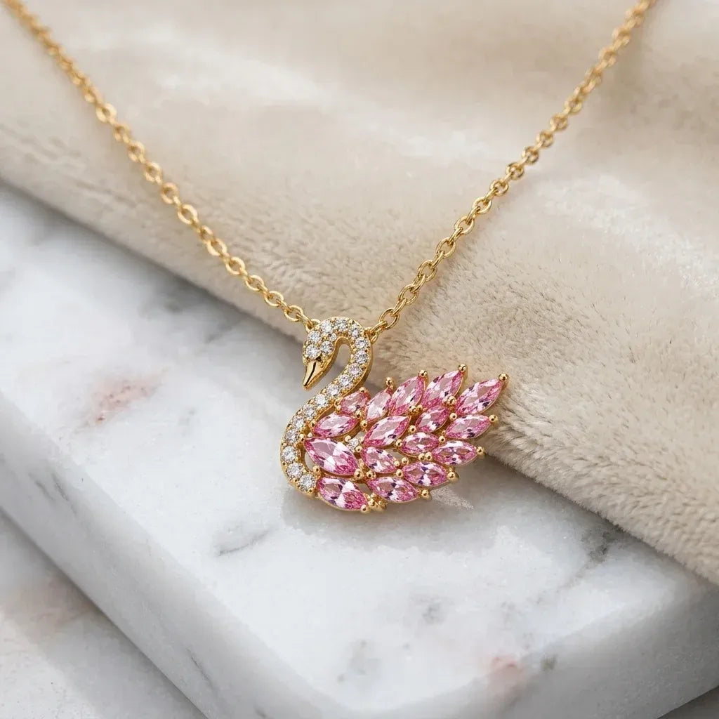 Luminous Swan Pendant